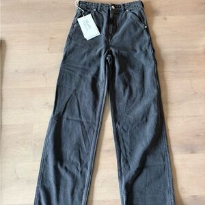 Our Legacy Black Trade Canvas Jeans